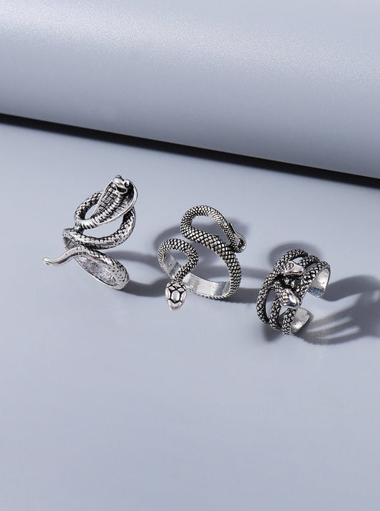 Snake Ring - You Choose Which Snake You Prefer - Slithering Serpent - Gothic Jewelry - Men's or Women's - Reptile