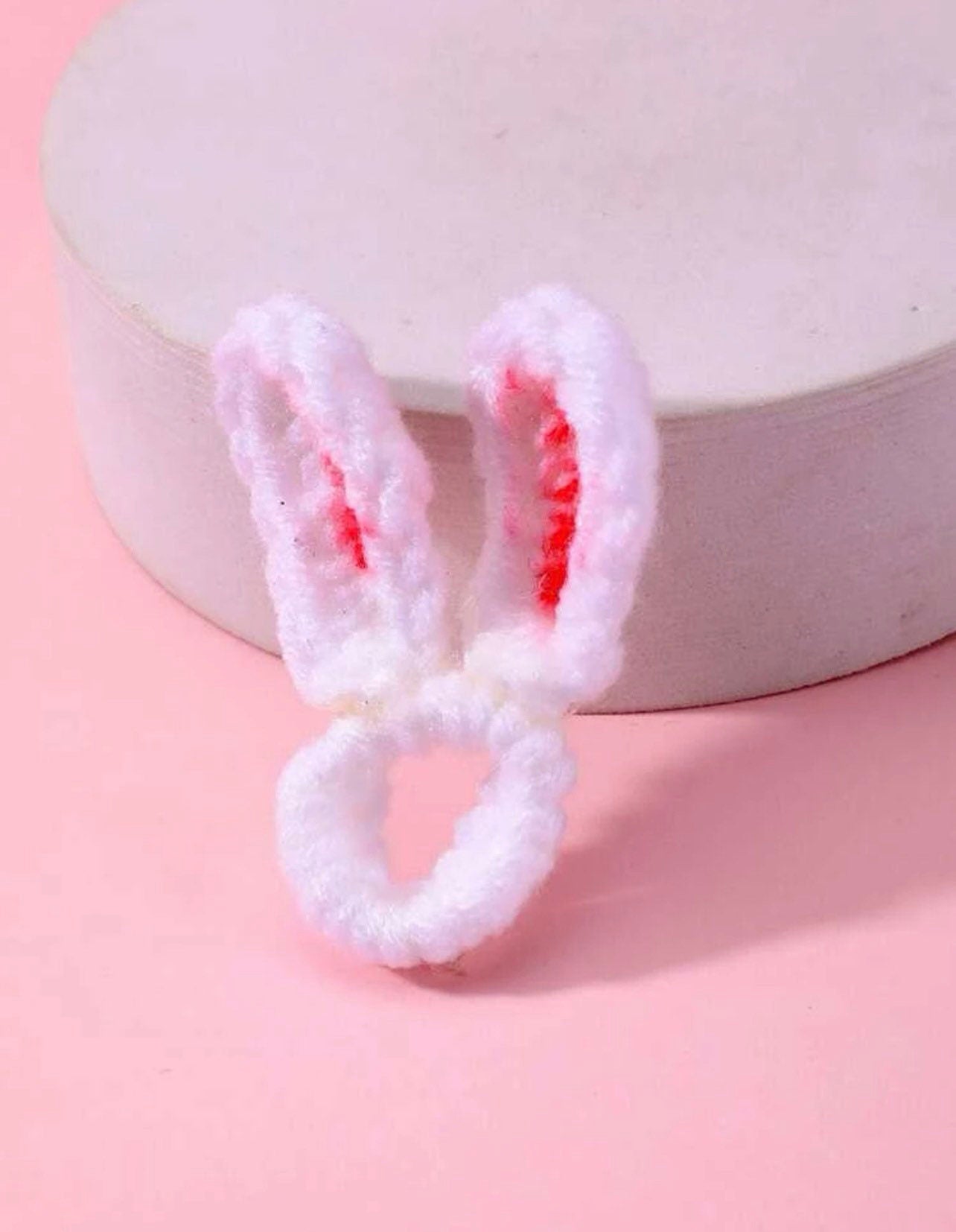 Adorable Braided Bunny Ears Ring - Childrens Ring or Adults Can Wear Mid Finger