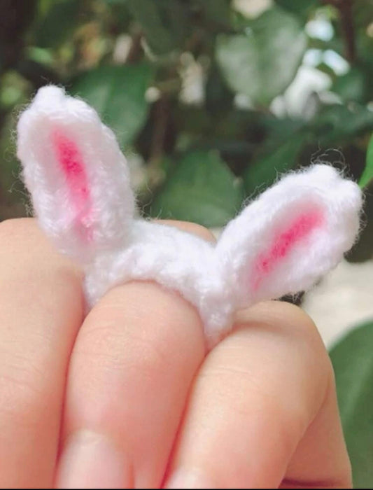 Adorable Braided Bunny Ears Ring - Childrens Ring or Adults Can Wear Mid Finger